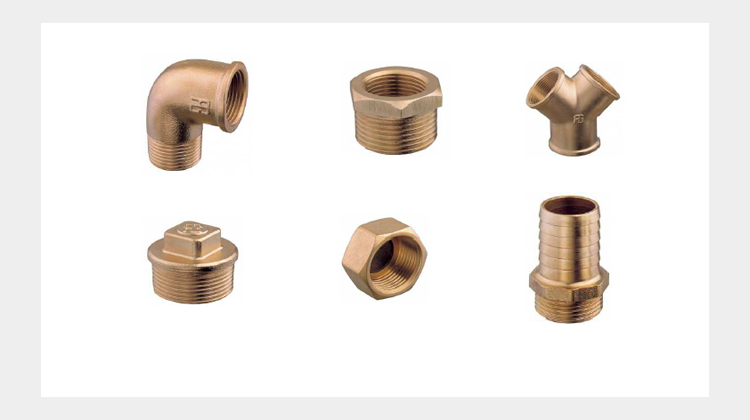 Raccordi per fluidi ottone giallo, nichelato, cromato